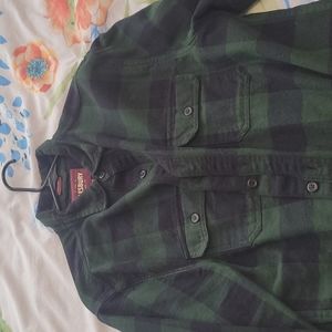 Alesbury flannel large regular green/blue 100% cotton